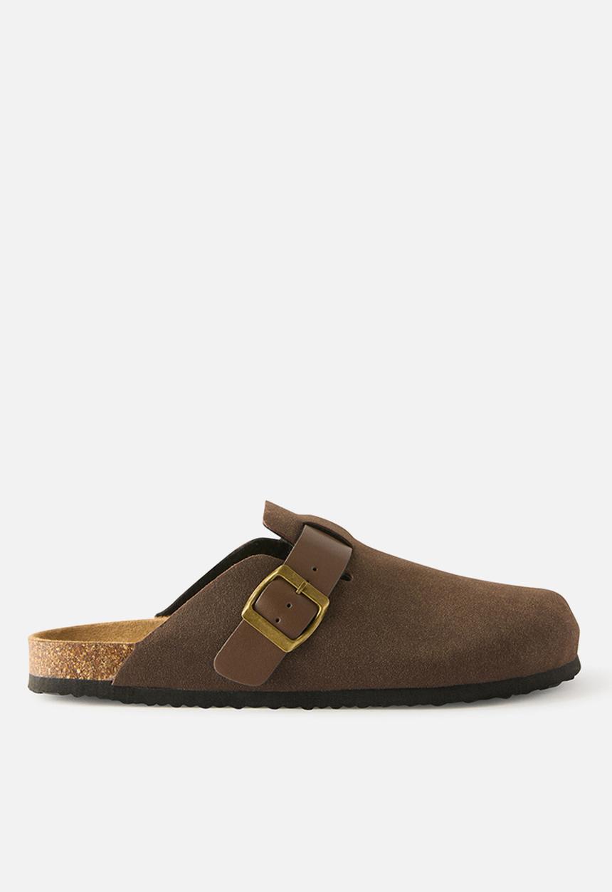 Cotton On - Rex Buckle Mule - choc multi
