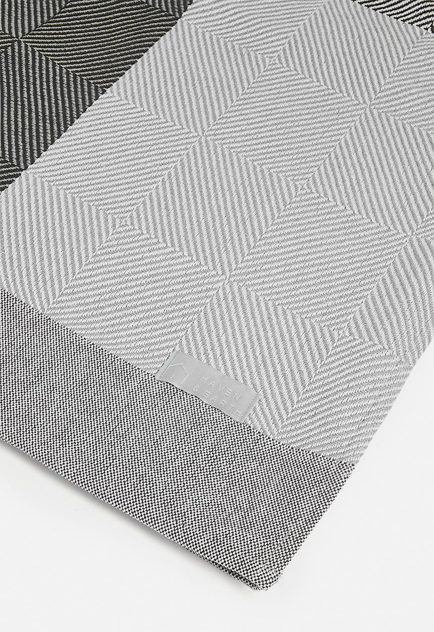 Haven & Earth  - Protea Bed Throw - Steel/Wild Dove