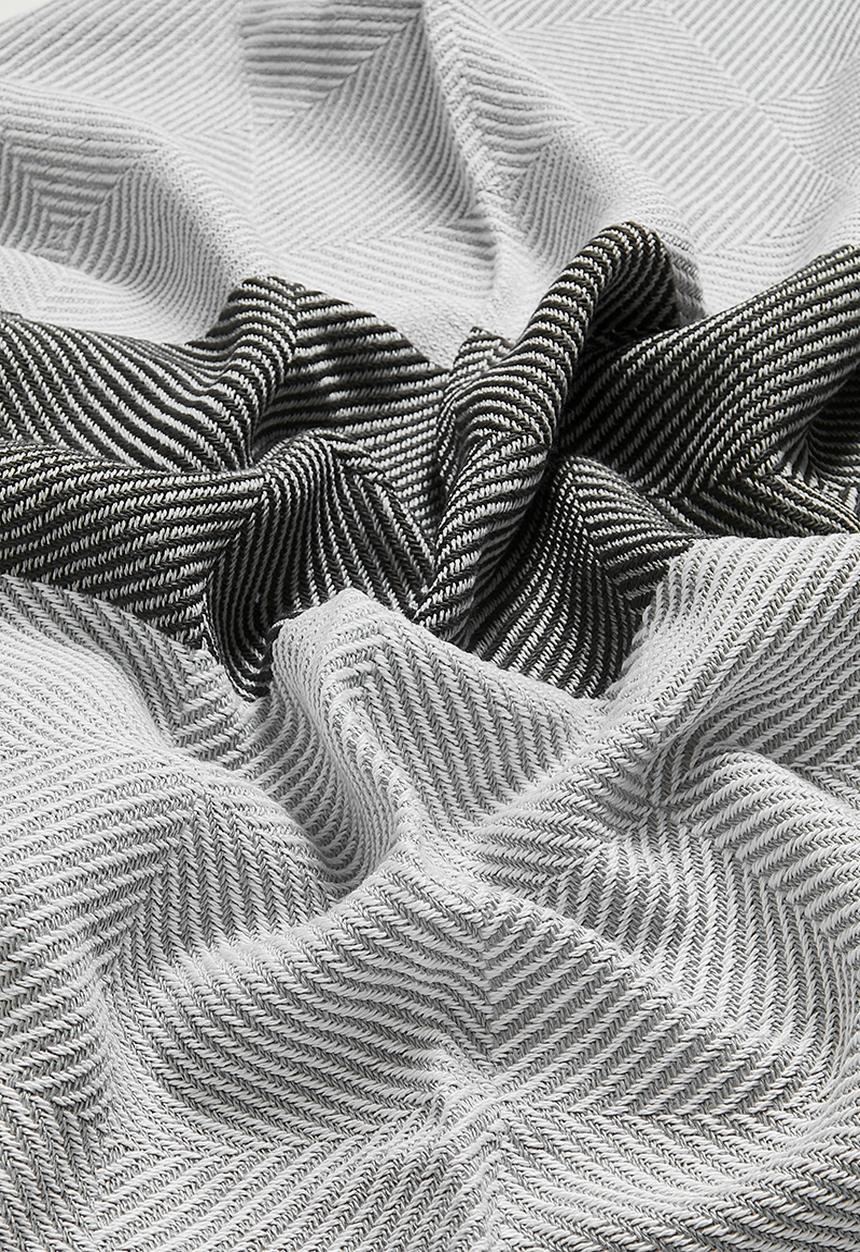 Haven & Earth  - Protea Bed Throw - Steel/Wild Dove
