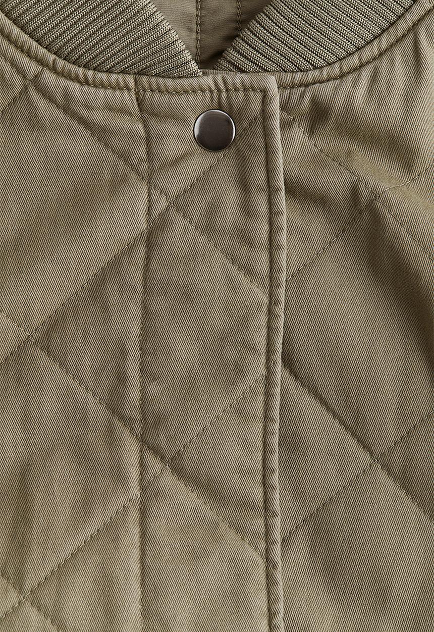 H&M - Quilted bomber jacket - khaki green