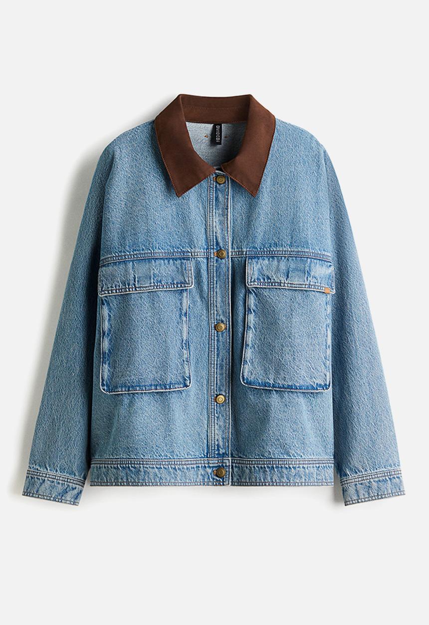H&M - Oversized denim jacket - denim blue