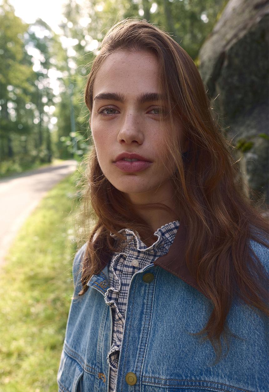 H&M - Oversized denim jacket - denim blue