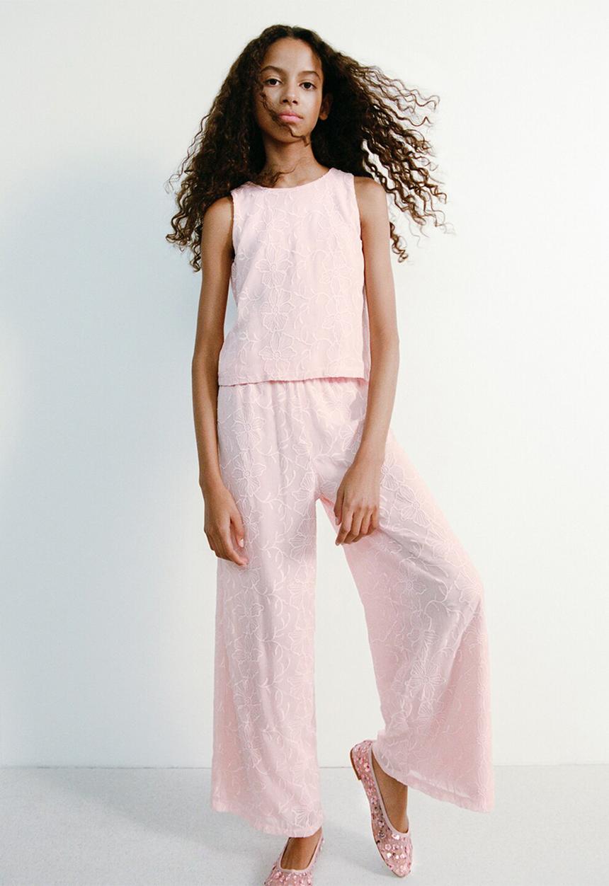 MANGO - Trousers ROSESET - Pink