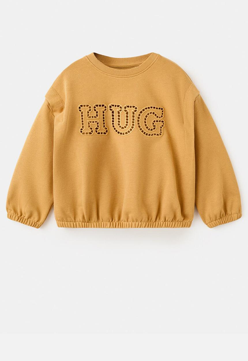 MANGO - Sweatshirt HUG - Dark Yelow