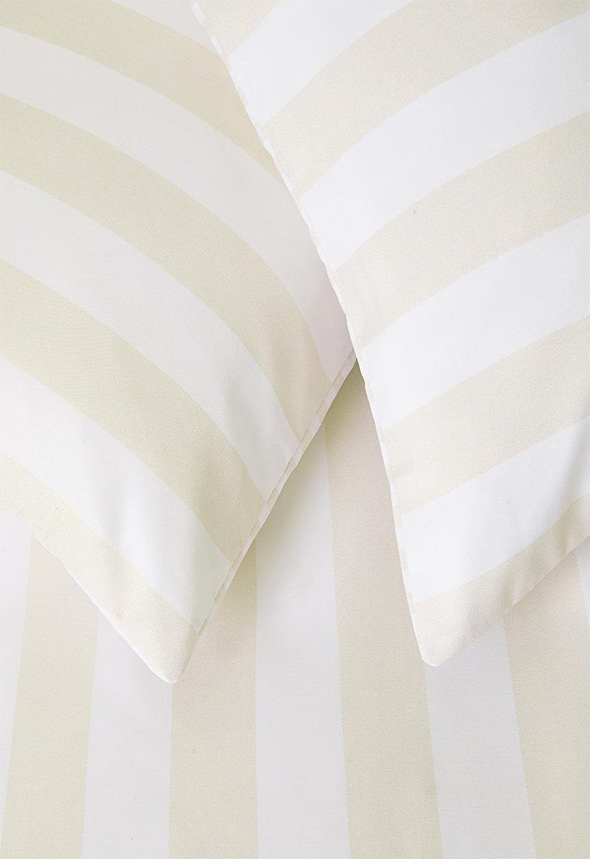 Sixth Floor - Stripe duvet cover - Stone