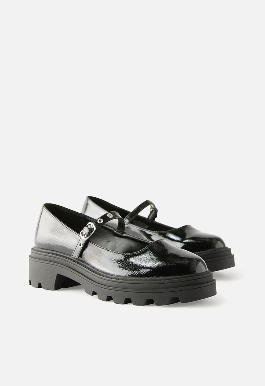 Cotton On - Jordyn Chunky Loafer - black patent.