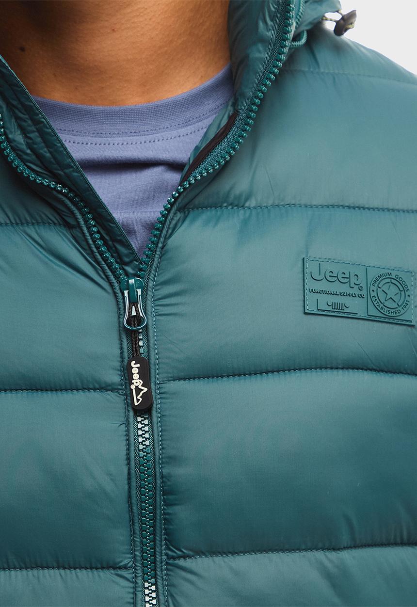JEEP - Core Long Sleeve Puffer Jacket - Green