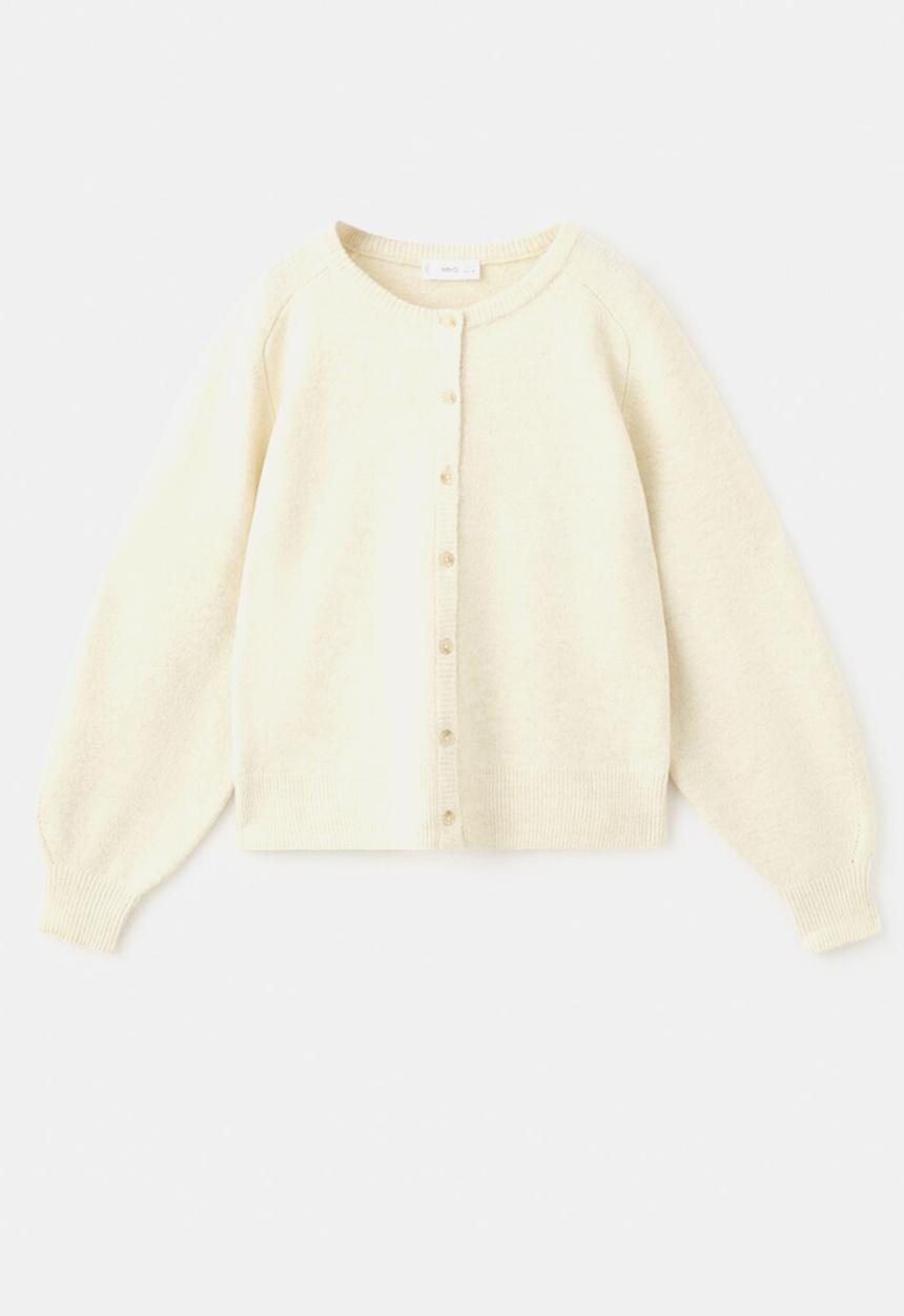 MANGO - Cardigan NINA - Light/Pastel Yellow