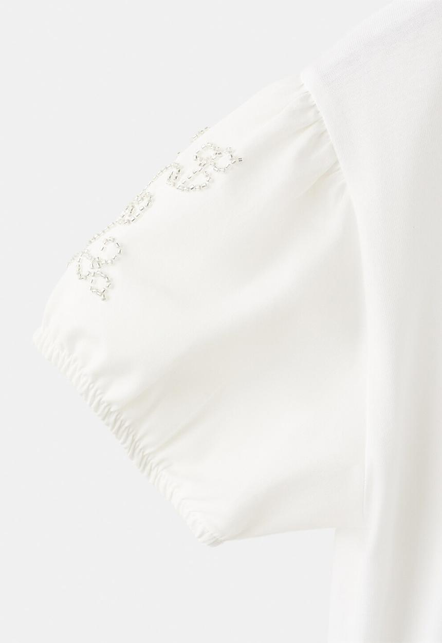MANGO - T-Shirt EMBE - Natural
