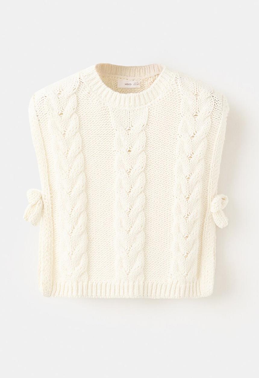 MANGO - Sweater Vest NILI - Natural