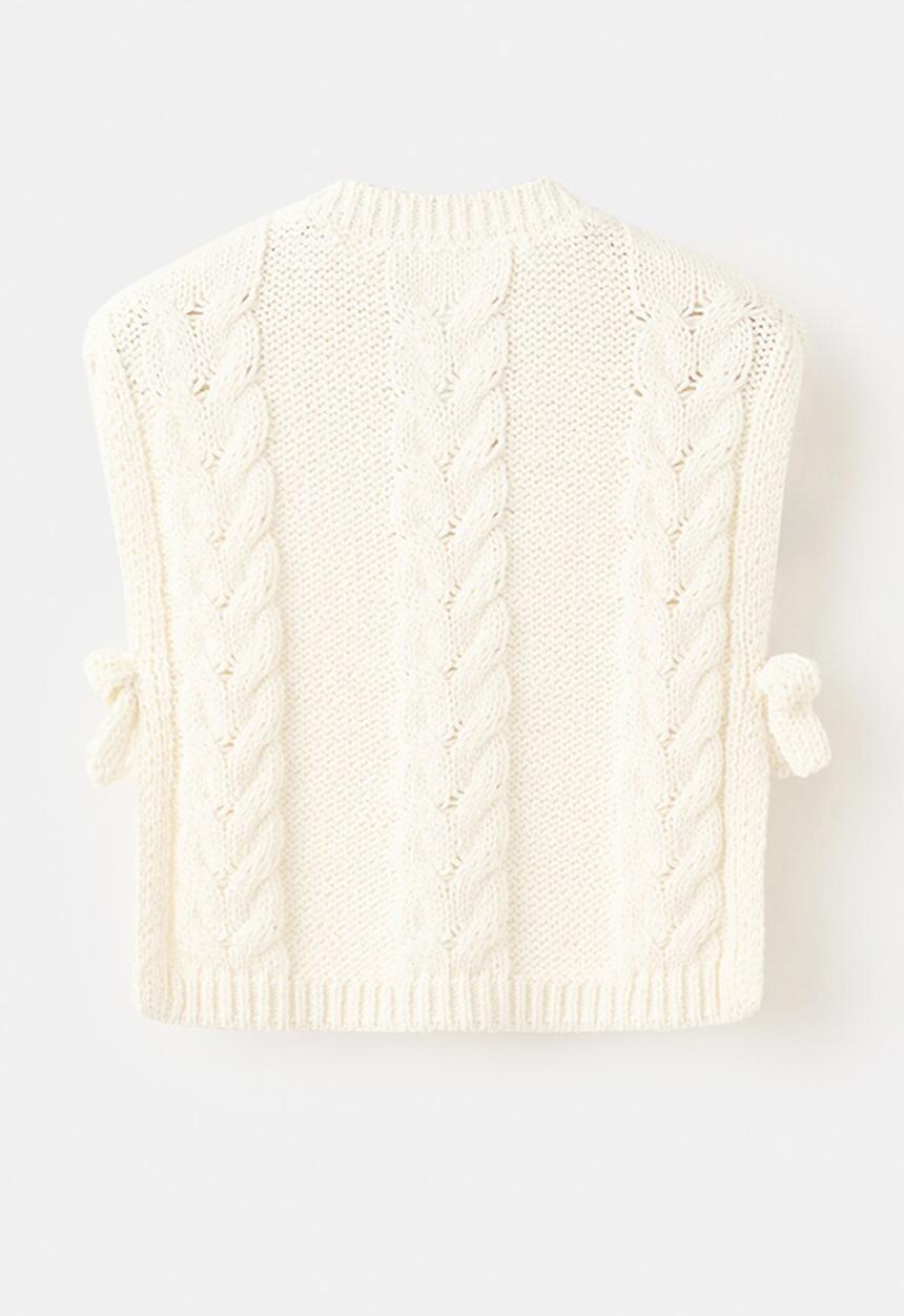 MANGO - Sweater Vest NILI - Natural