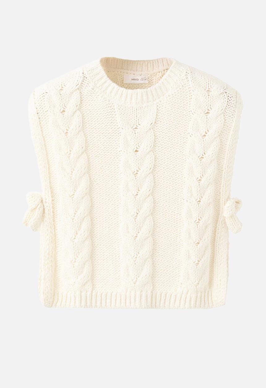 MANGO - Sweater Vest NILI - Natural