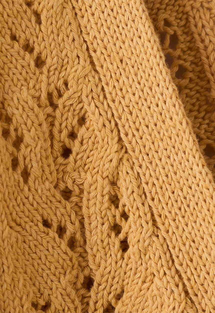 MANGO - Cardigan ISLA - Medium Yellow