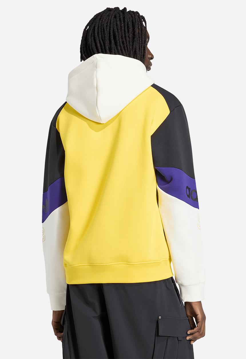 adidas Originals - ARCHIVE FOOTBALL GRAPHIC HOODIE - Eqt Yellow