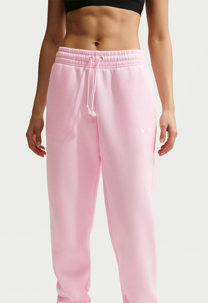 Nike - W Nsw Phnx Flc Mr Pant Std - Pink Foam/Sail