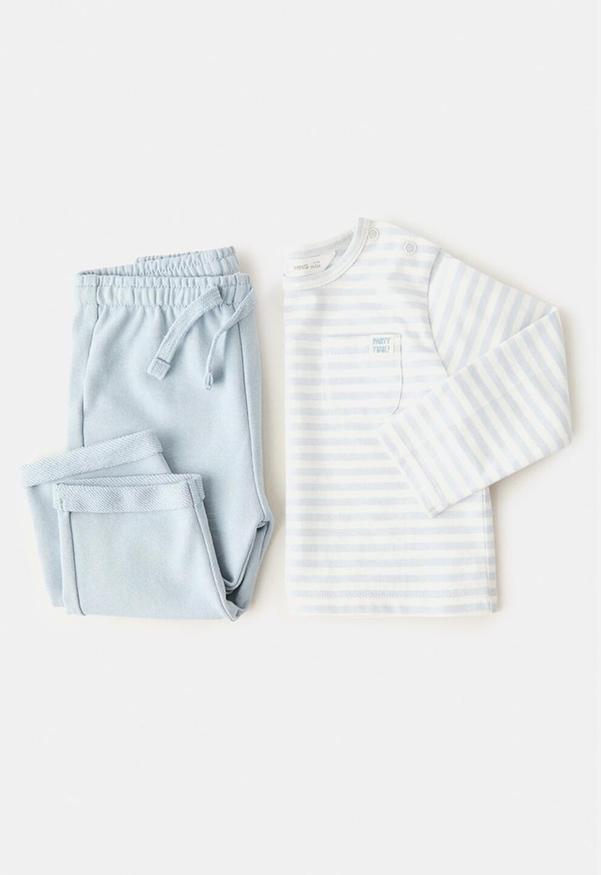 MANGO - Camiseta - Light/Pastel Blue