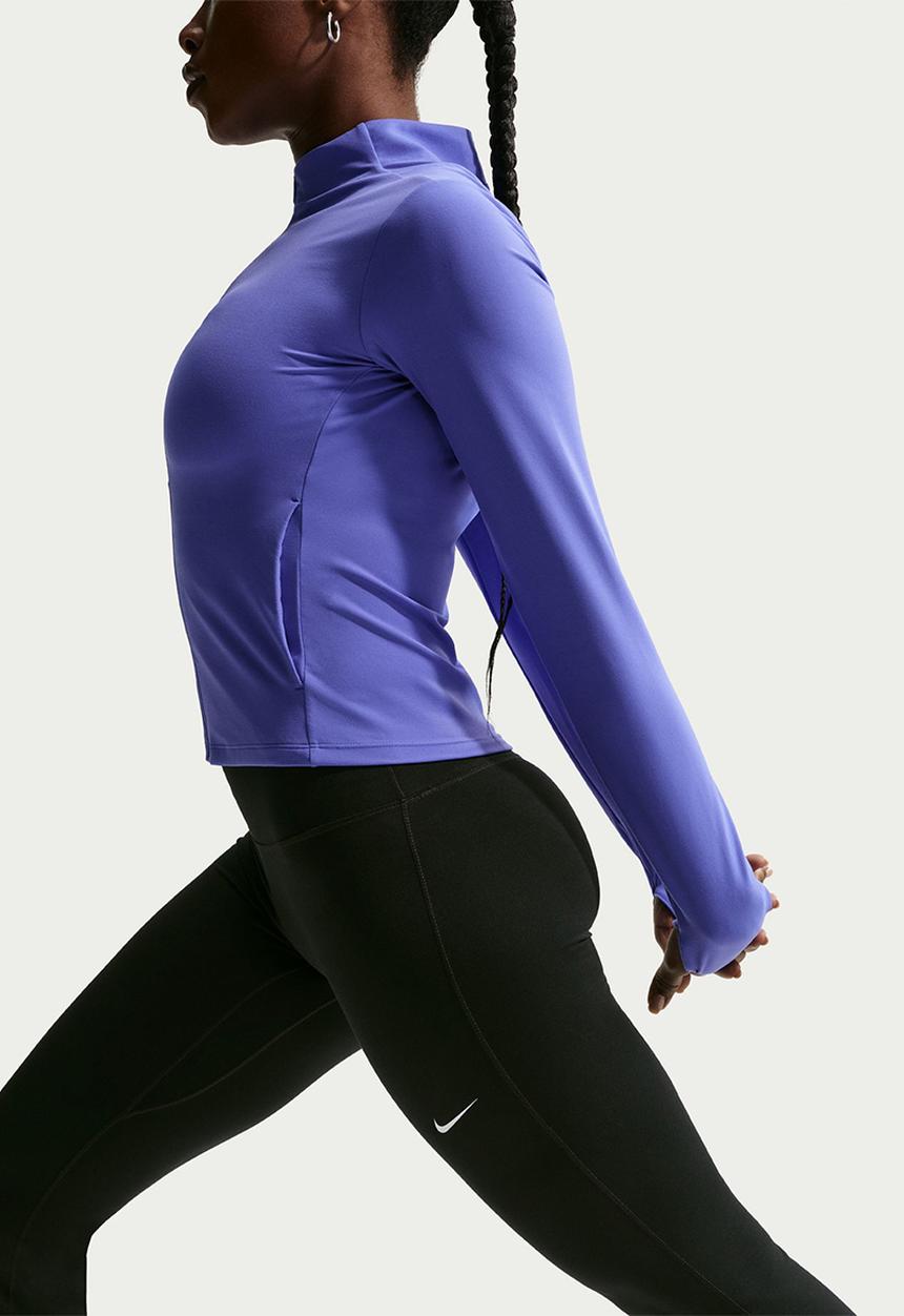 Nike - W Nk One Df Hr Tght Flre Useam - Black/White