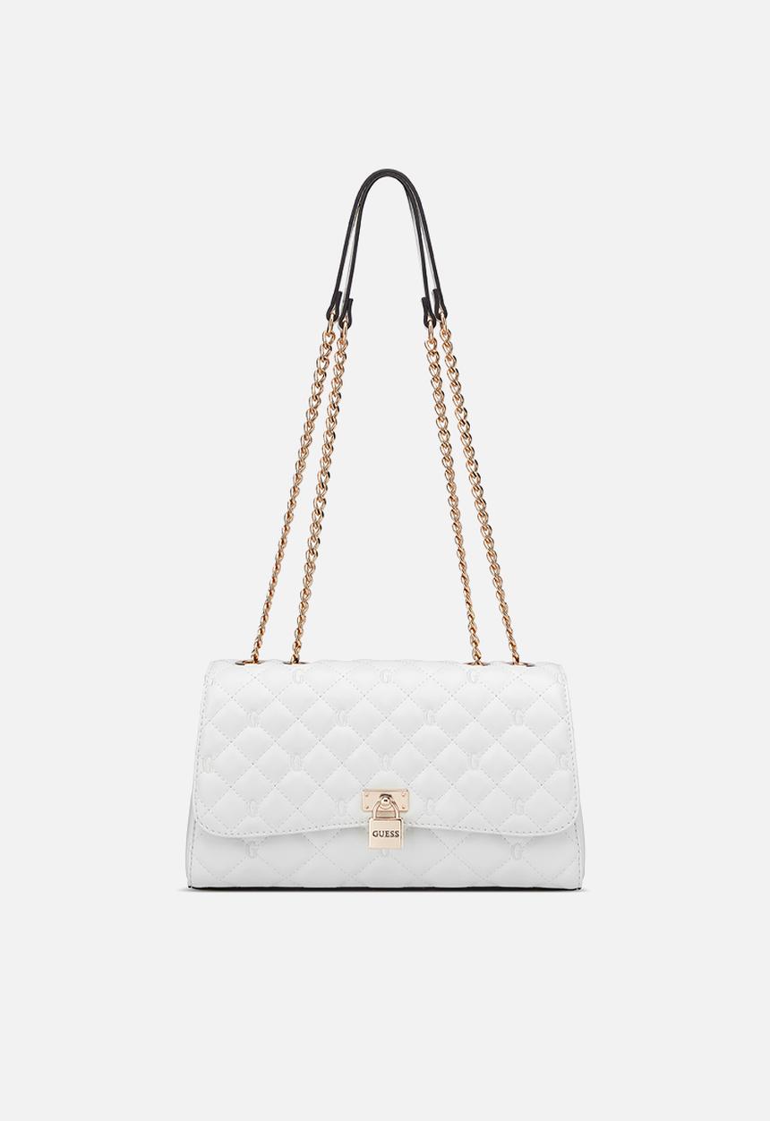 Ramona Convertible Crossbody Flap Bag-White