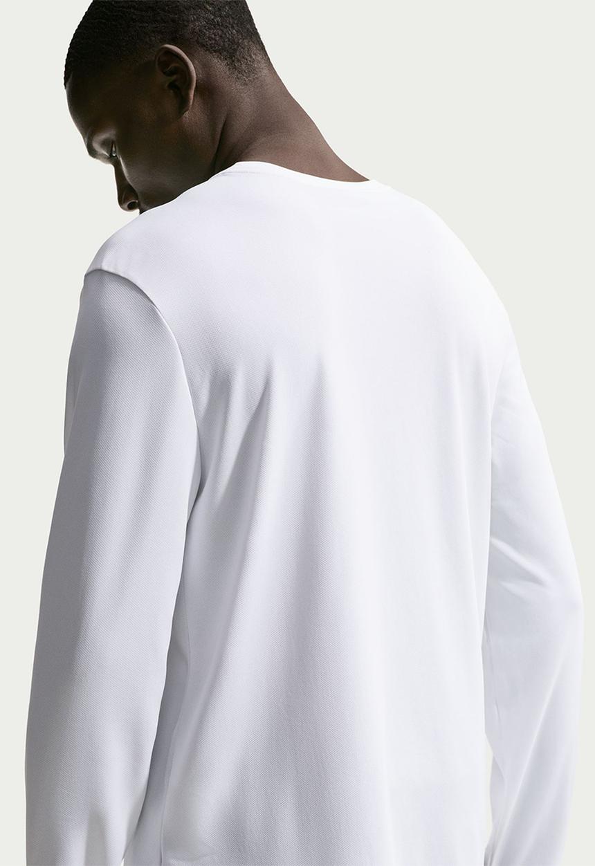 Nike -  Dri-FIT UV Miler  Running Top -  White ...
