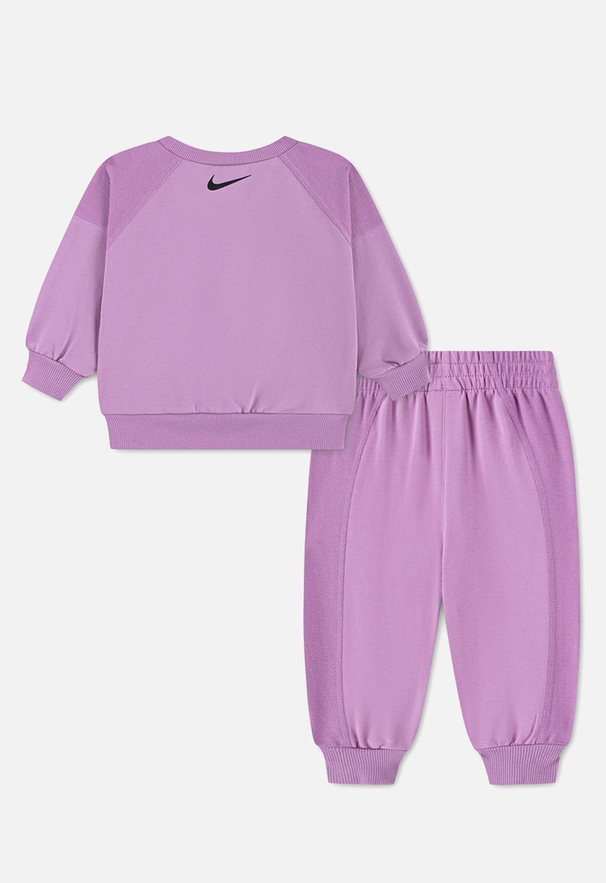 Nike - Nkn E1D1 Gfx Ft Crew Set - Light Magenta