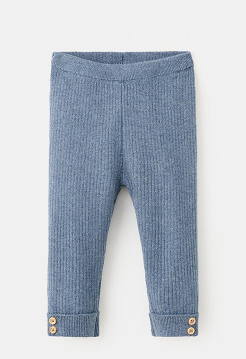 MANGO - Leggings - Medium Blue