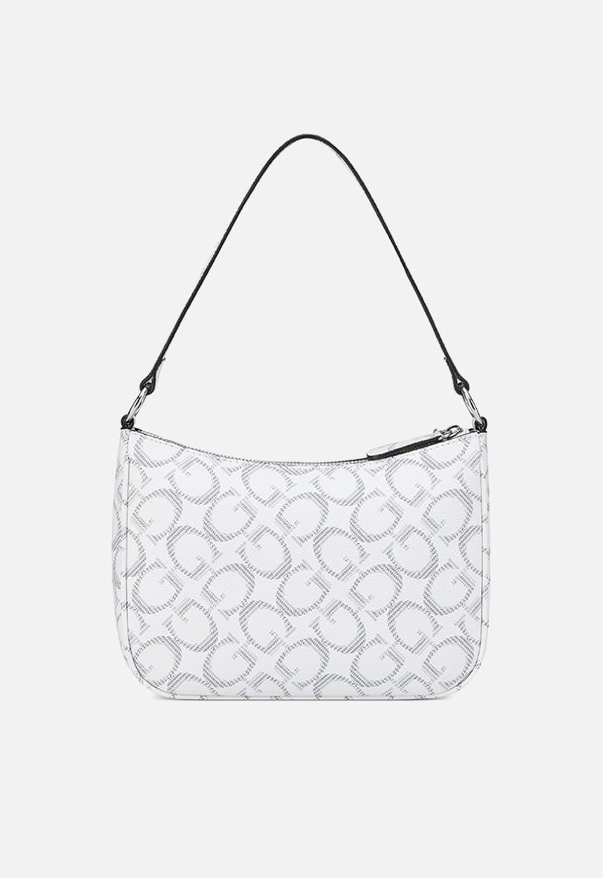 GUESS - Granby Mini Crossbody Top Zip Bag-White