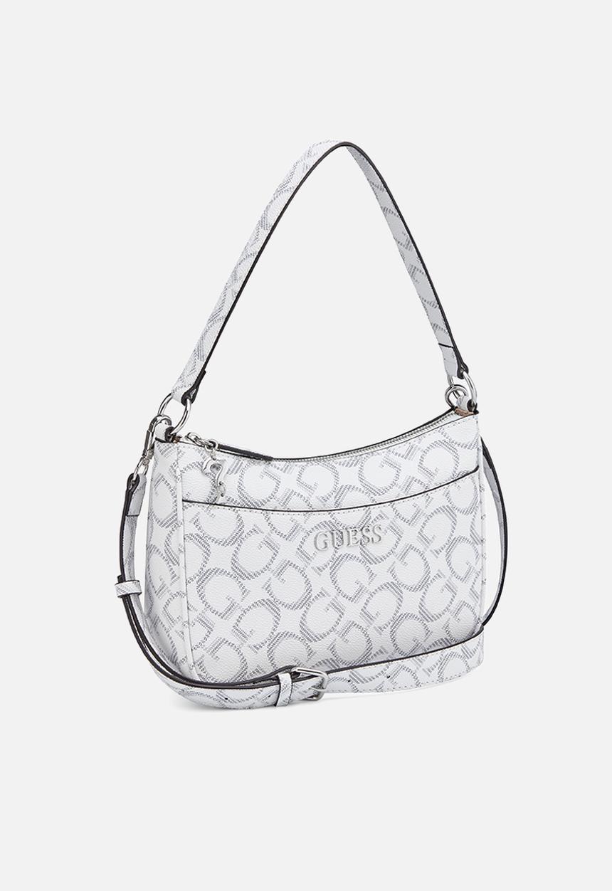 GUESS - Granby Mini Crossbody Top Zip Bag-White