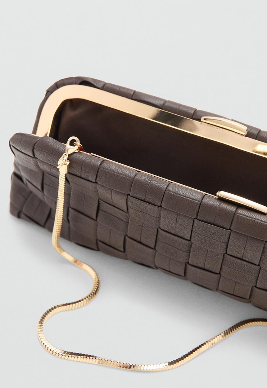 MANGO - Selva handbag - dark brown