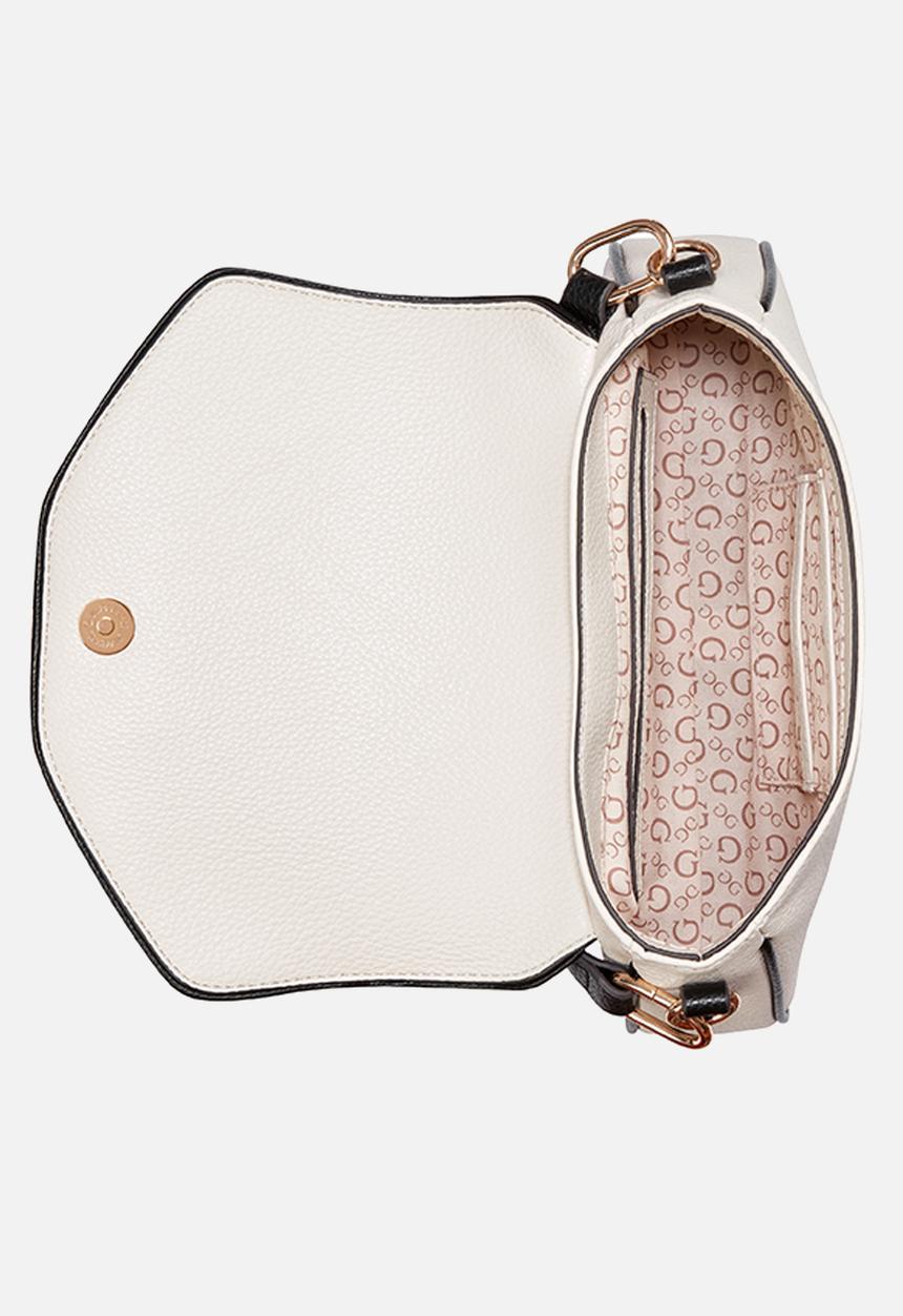 GUESS - Erika Flap Crossbody Bag-Stone Multi