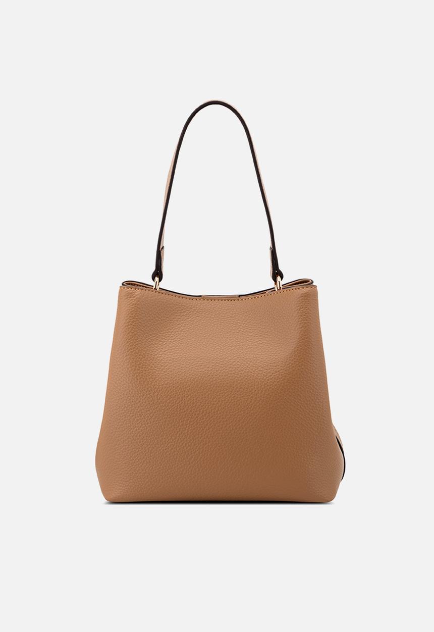 Wells Crossbody Bucket Bag-Saddle Tan