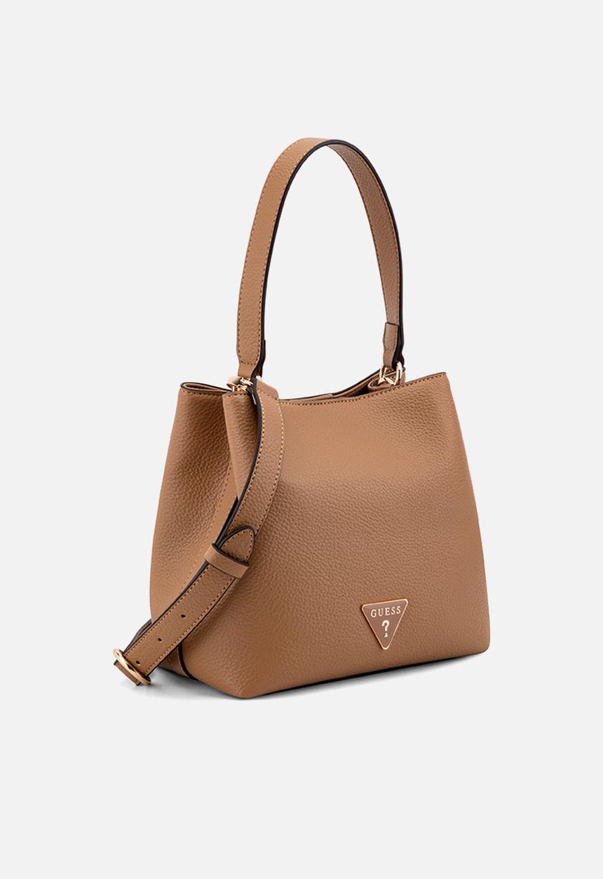 GUESS - Wells Crossbody Bucket Bag-Saddle Tan
