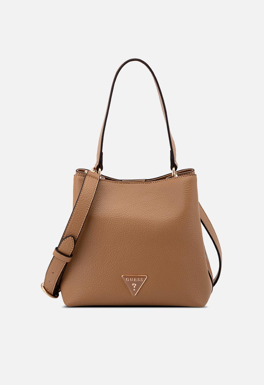 GUESS - Wells Crossbody Bucket Bag-Saddle Tan