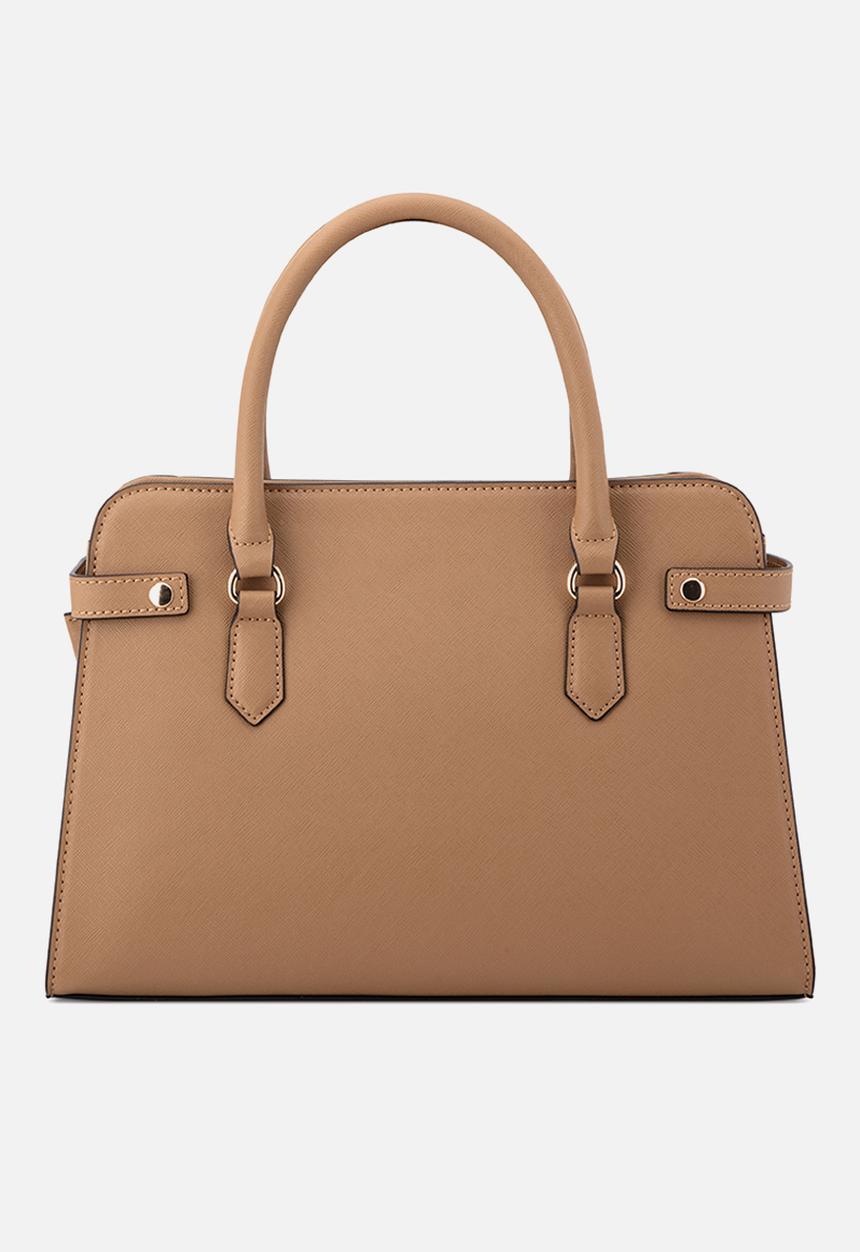 GUESS - Rosie Satchel Bag - Saddle Tan