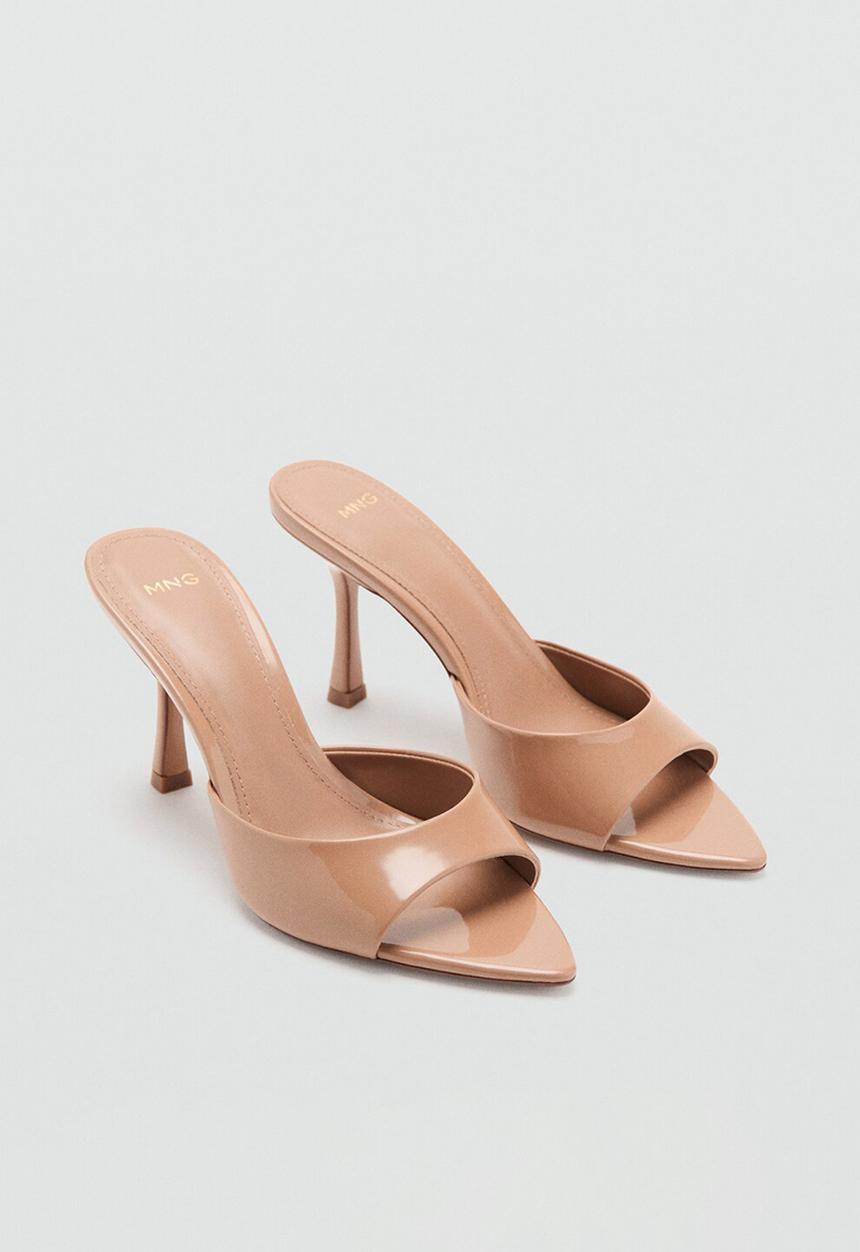 MANGO - Pepynu stiletto mule heel - light/pastel pink