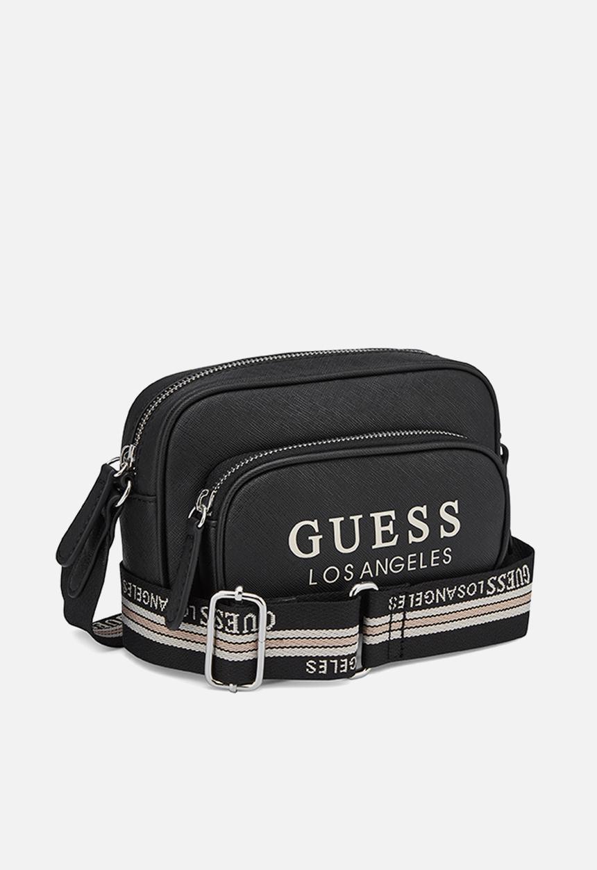 GUESS - Joella Mini Zip Crossbody Bag - Black