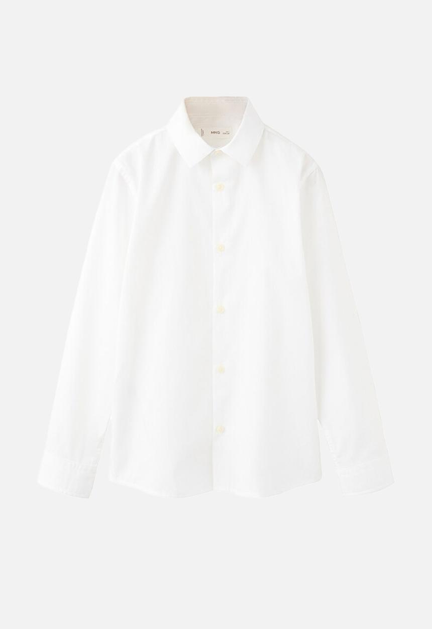 MANGO - Shirt popelin  - white