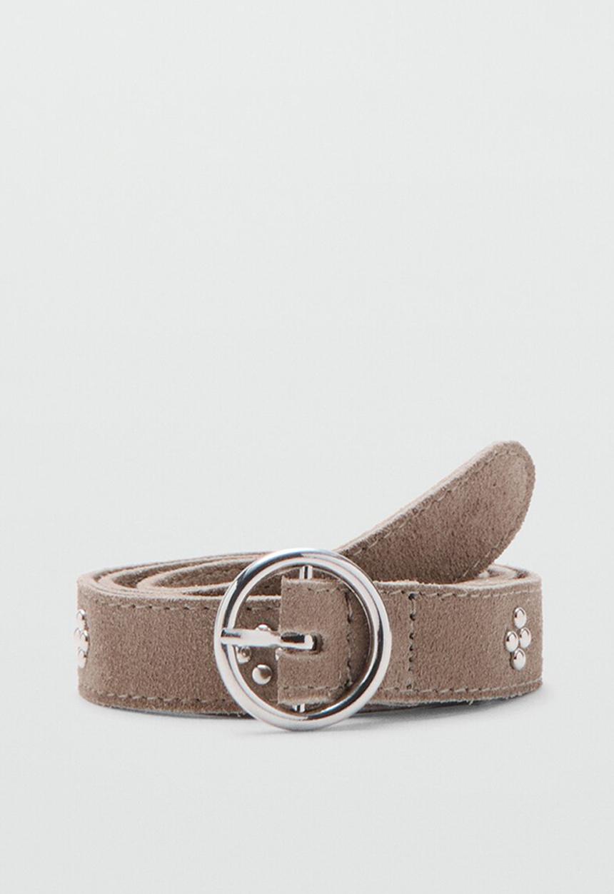 MANGO - Belt BANDUB - Light/Pastel Brown