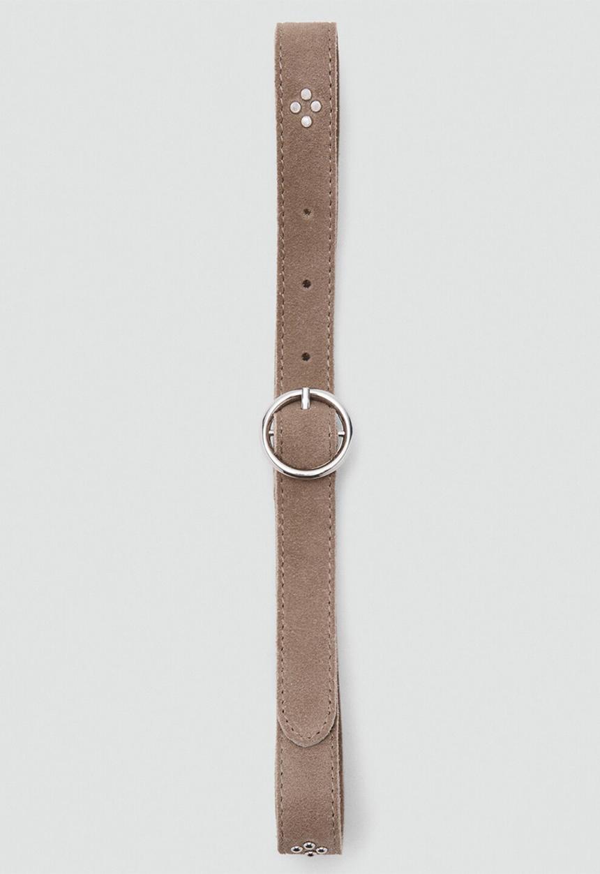 MANGO - Belt BANDUB - Light/Pastel Brown