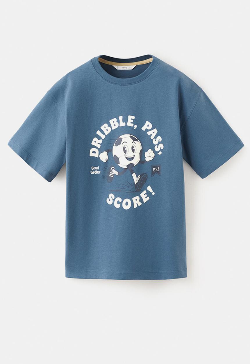 MANGO - T-shirt Funplus-medium blue