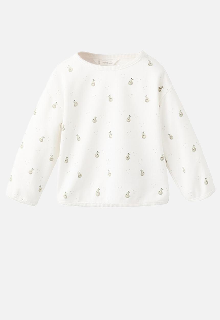 MANGO - Sweatshirt DOTS - Natural