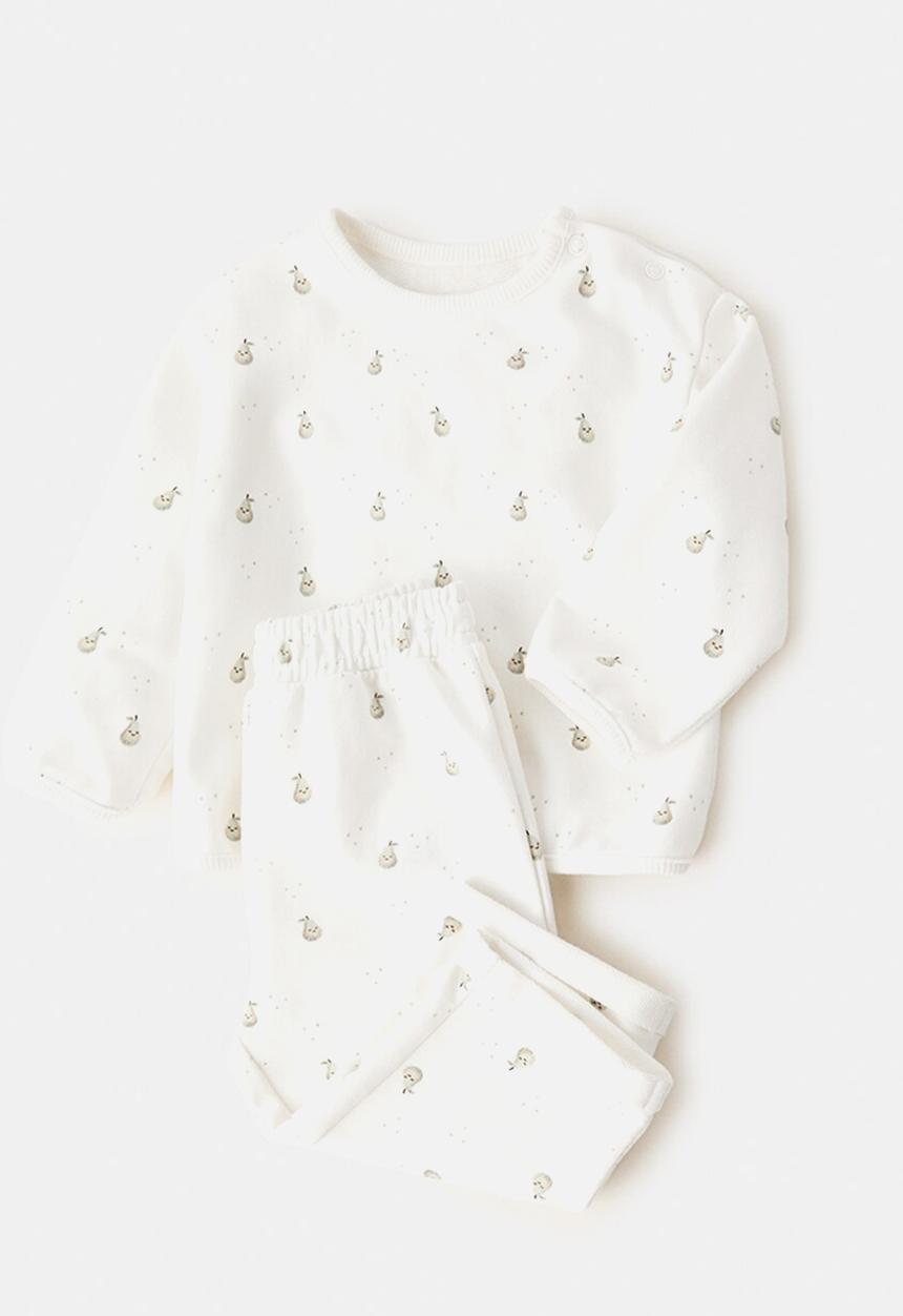MANGO - Sweatshirt DOTS - Natural