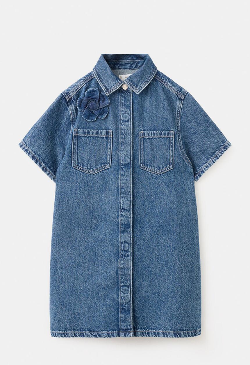 MANGO - Dress ROSE - Open Blue