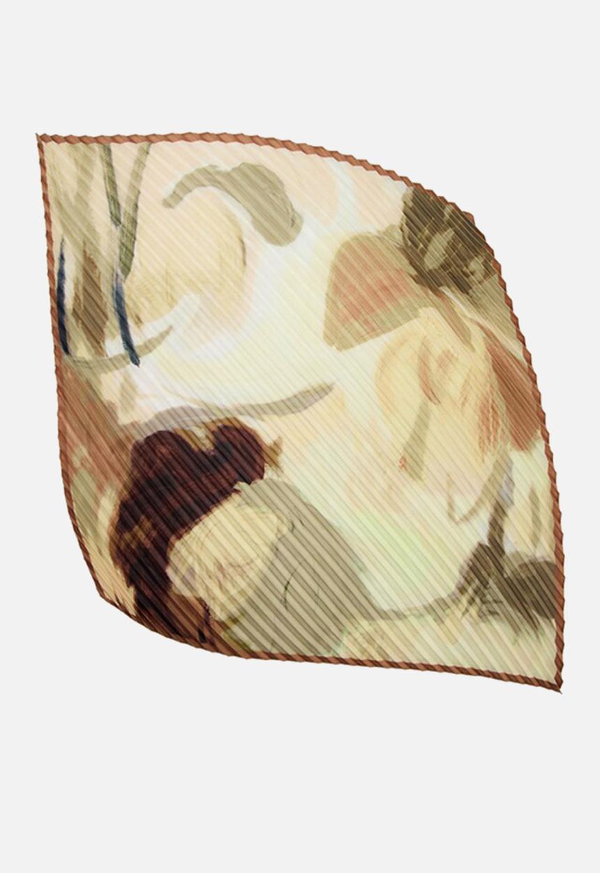 MANGO - Plisse neckerchief - light yellow