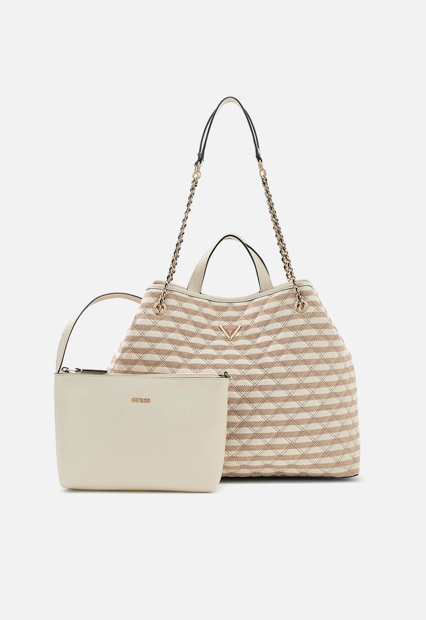 GUESS - Giully Large 2 In 1 Tote Bag - Taupe