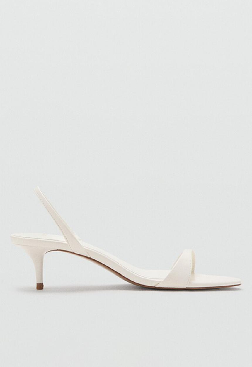 MANGO - Nighty slingback heel - light beige