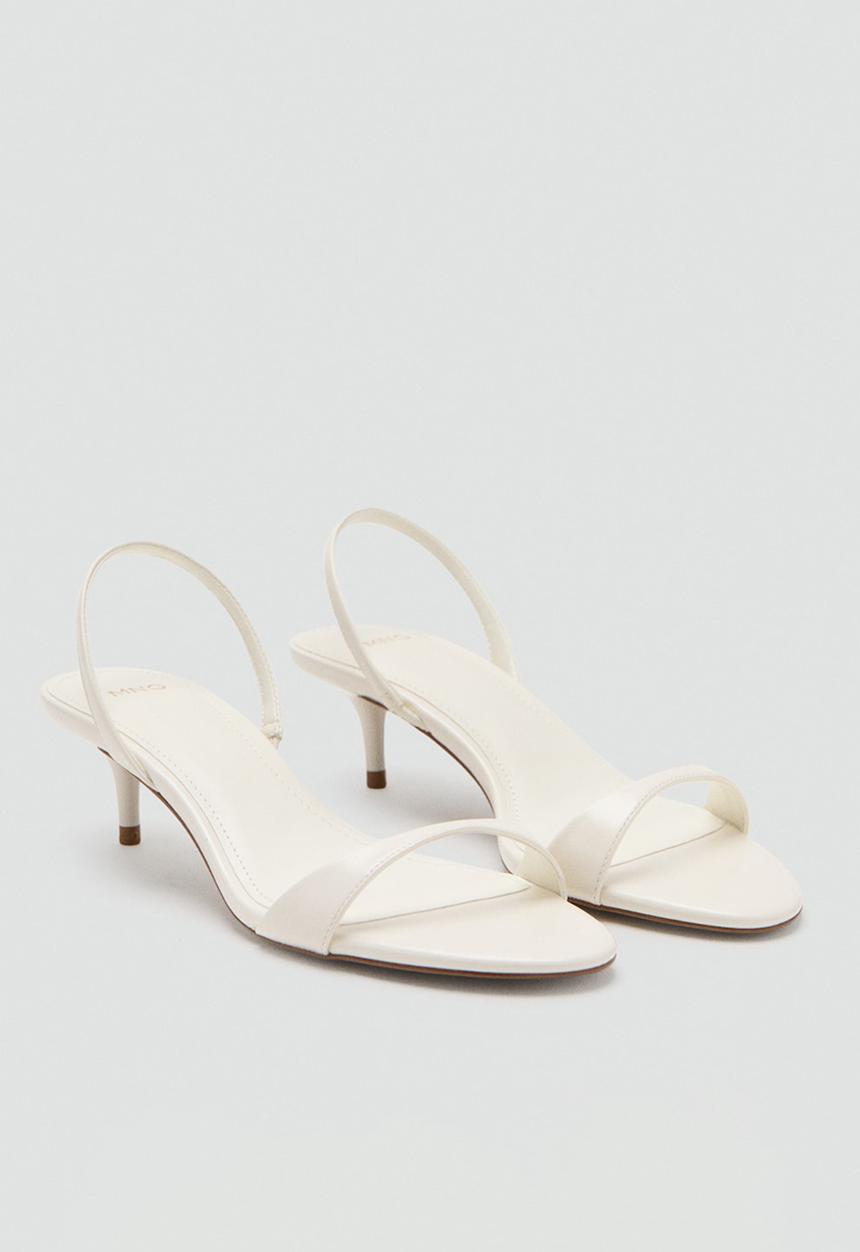 MANGO - Nighty slingback heel - light beige