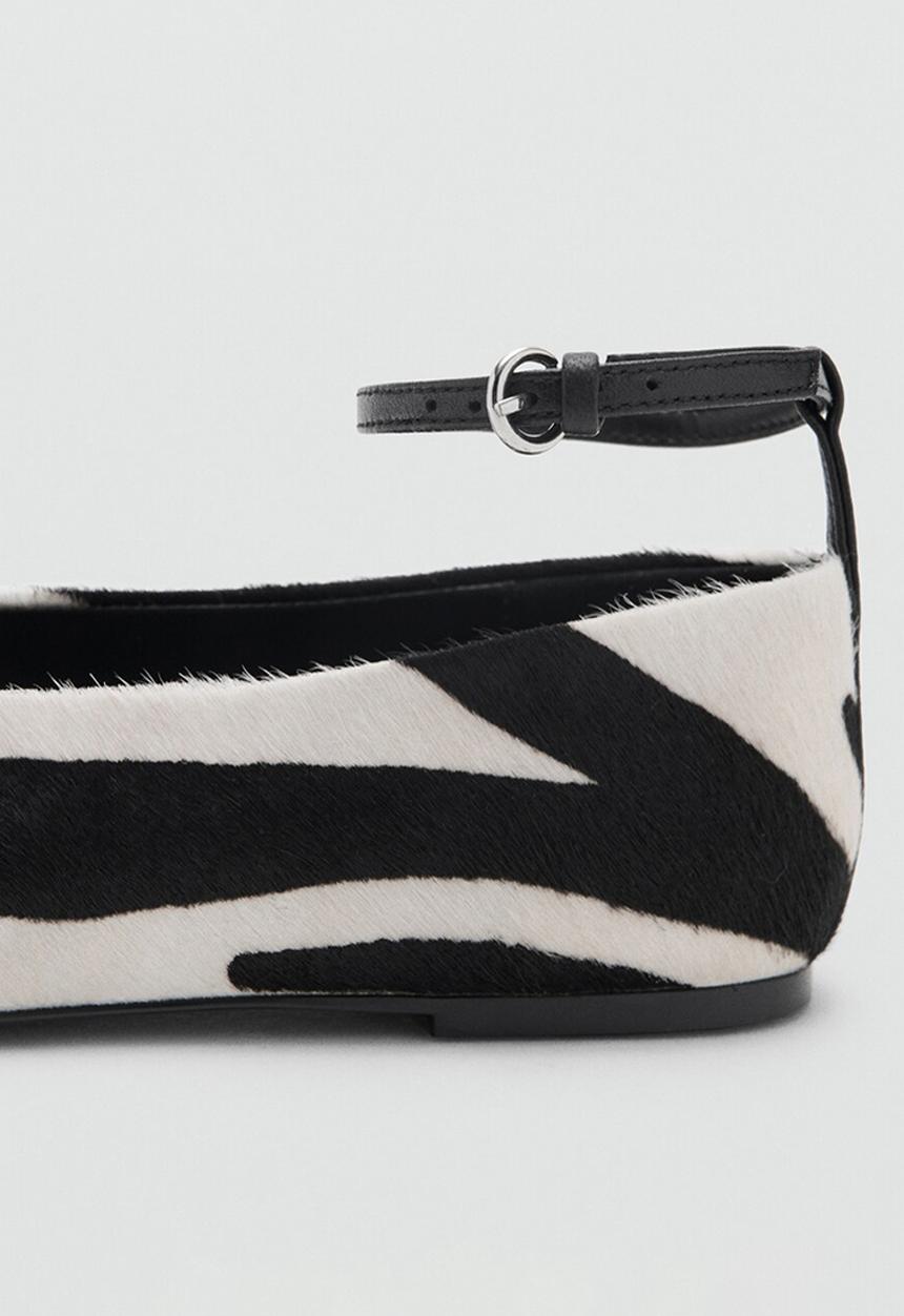 MANGO - Fabra suede ankle strap pump - black