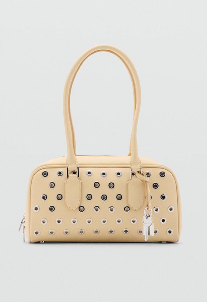 MANGO - Cadiz bowling bag - light yellow