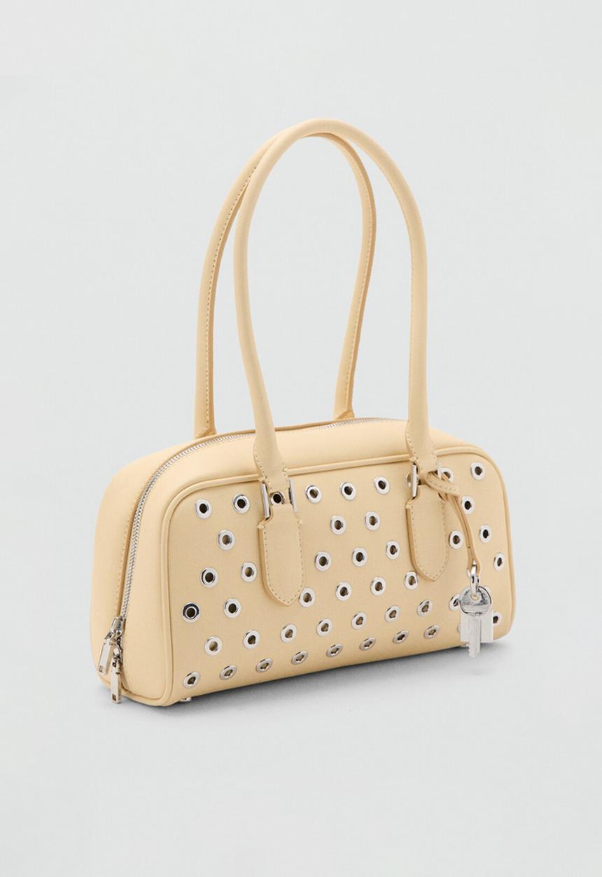 MANGO - Cadiz bowling bag - light yellow