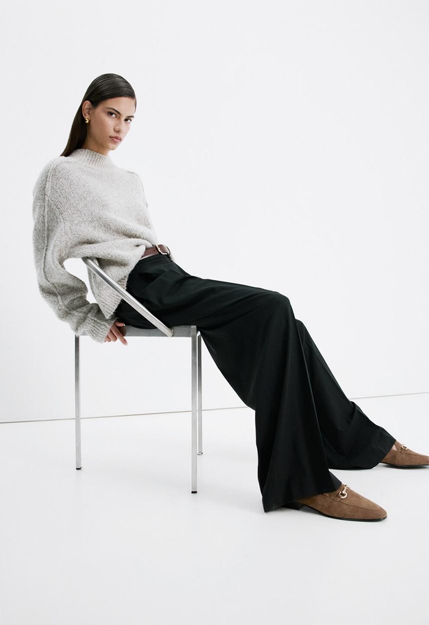MANGO - Liso1 suede loafer - light/pastel brown